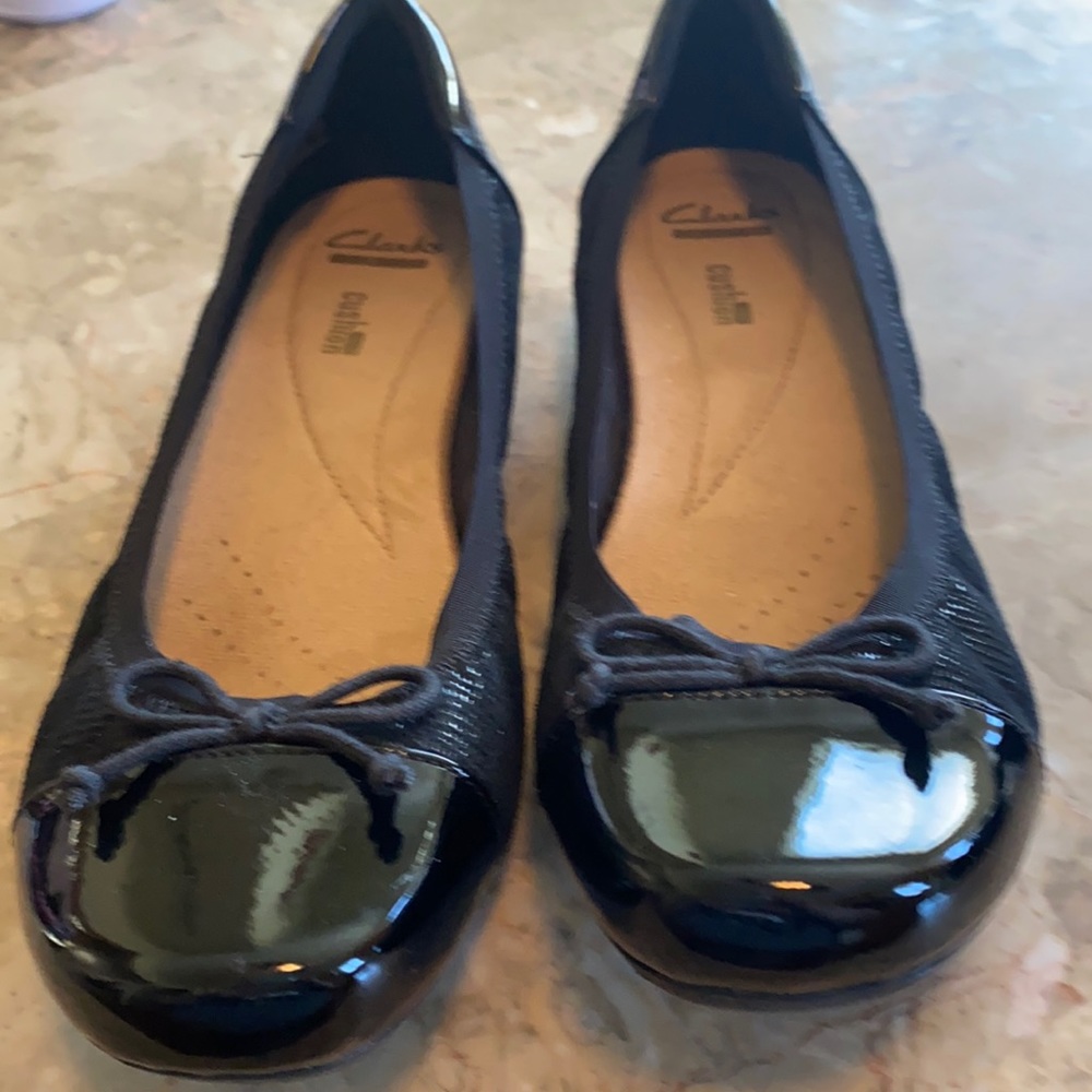 Clarks Black Flat
